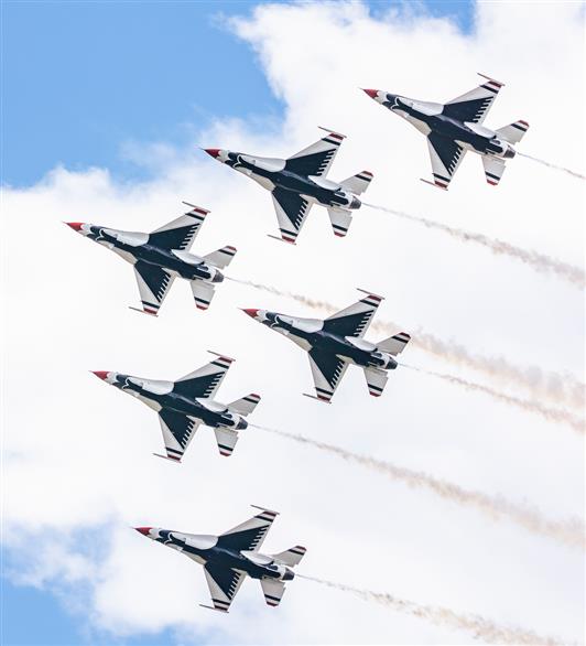 Jets flying in the air