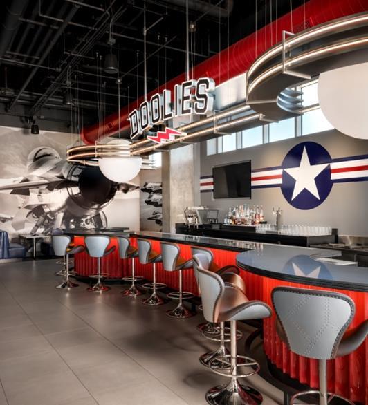 The bar at Doolies