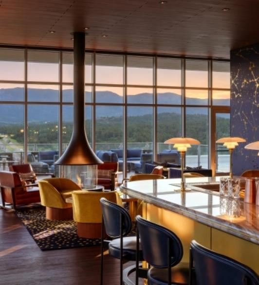 The bar at The Aviator
