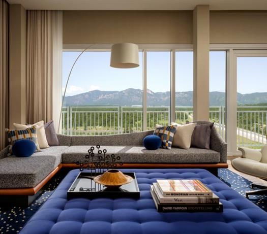 The superintendent suite with a window that has a view of the outside