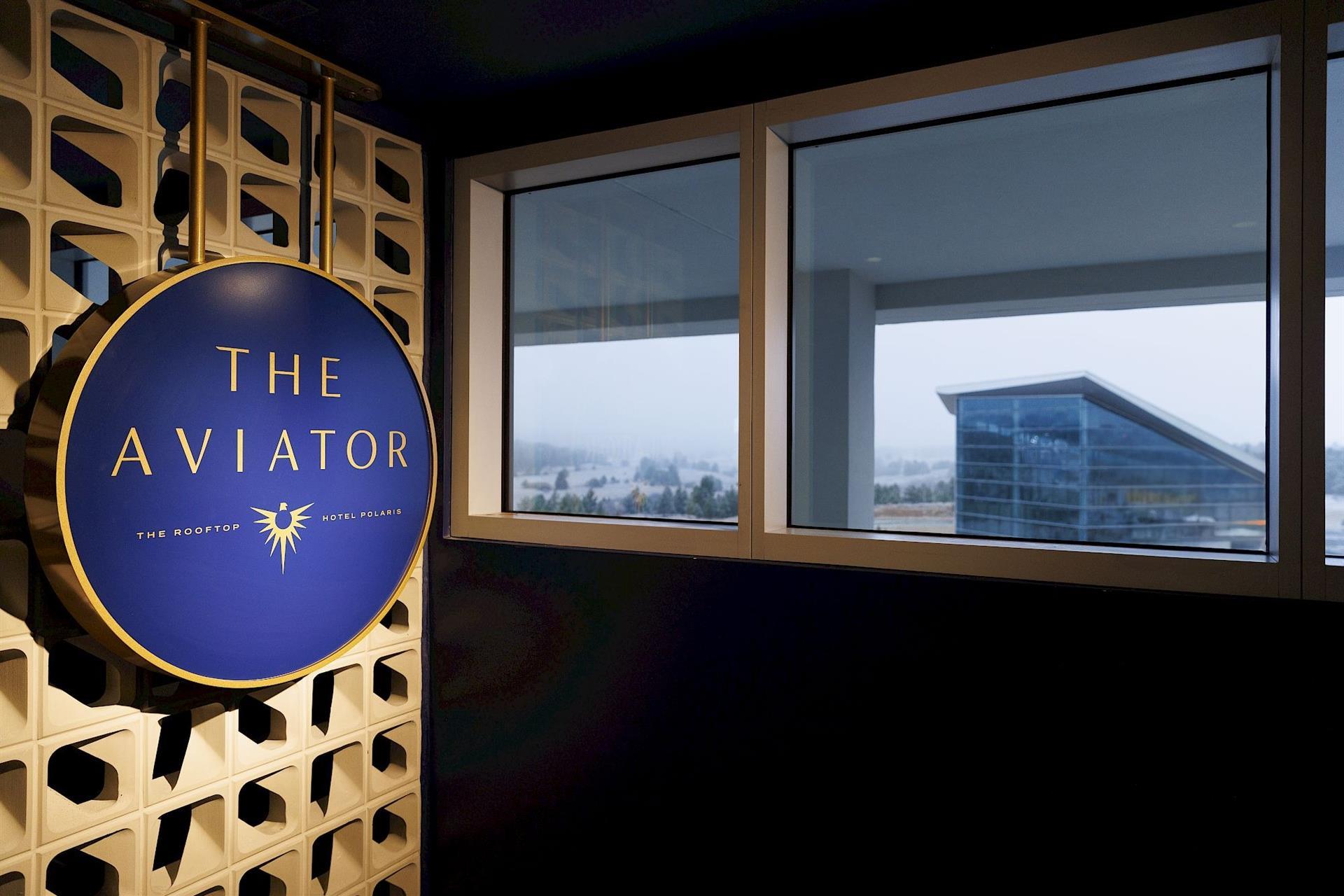 The entrance of The Aviator