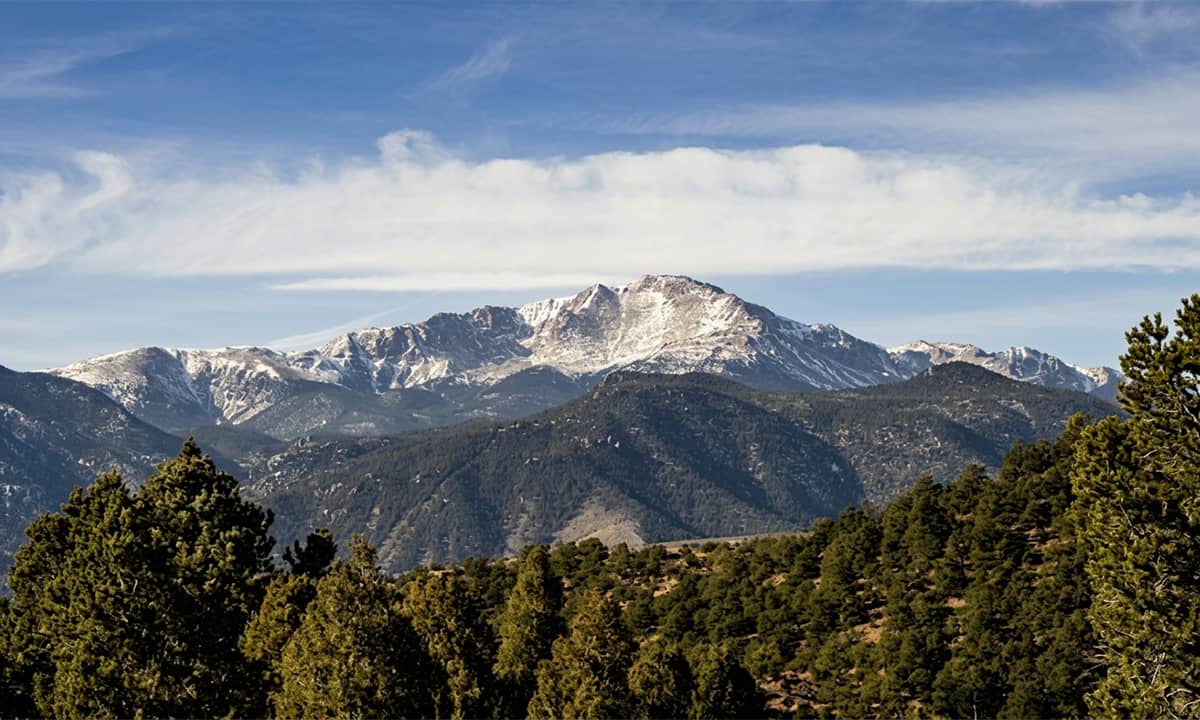view of the mountains in the distance